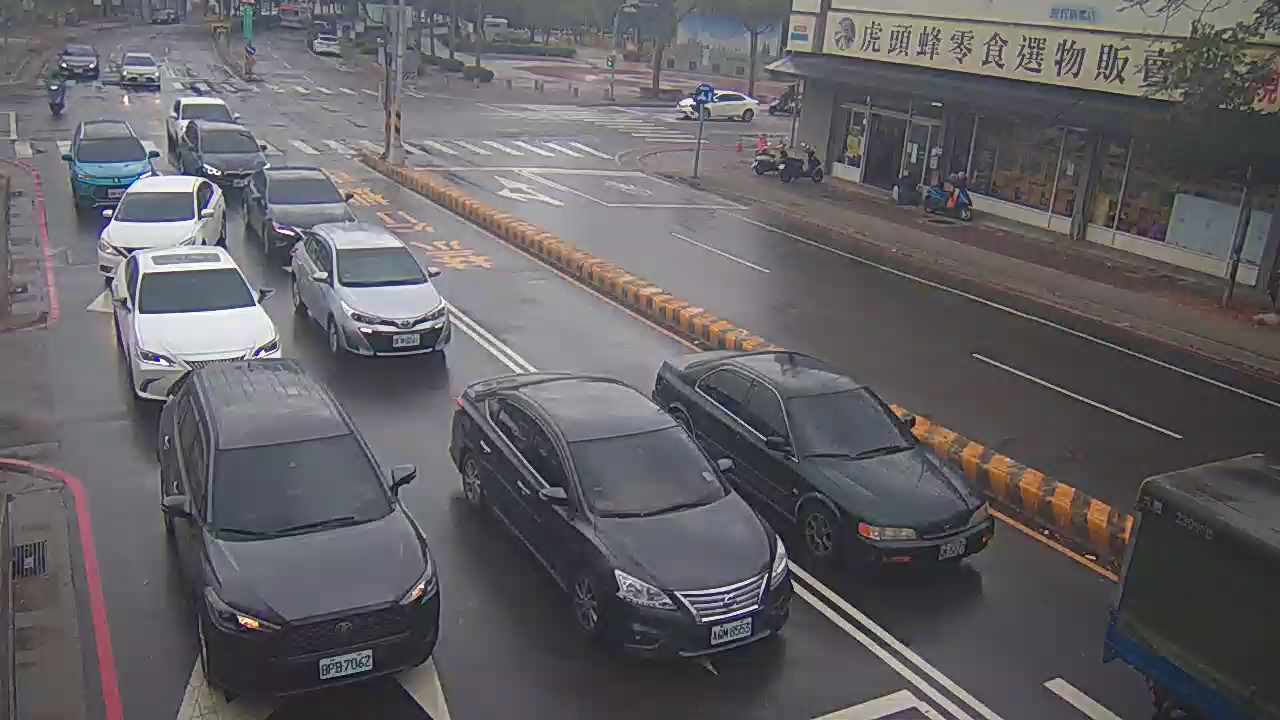 台中市北屯區敦化路/中清路(右側車流往經貿路)