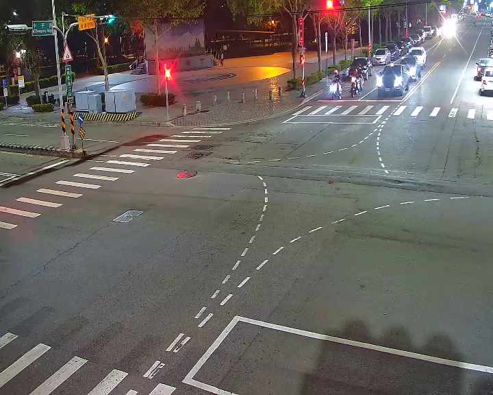 台中市北屯區中平路/敦化路(右側車流往黎明路)