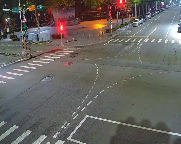 台中市北屯區中平路/敦化路(右側車流往黎明路)