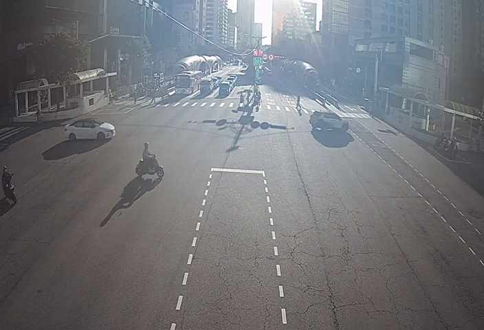 臺灣大道/美村路(右側車流往五權路)