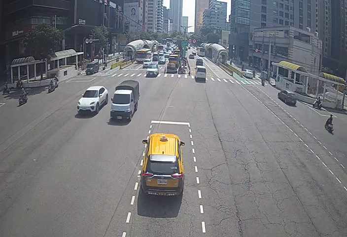 臺灣大道/美村路(右側車流往五權路)