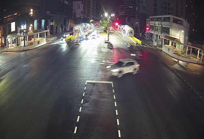 台中市西區臺灣大道/美村路(右側車流往五權路)