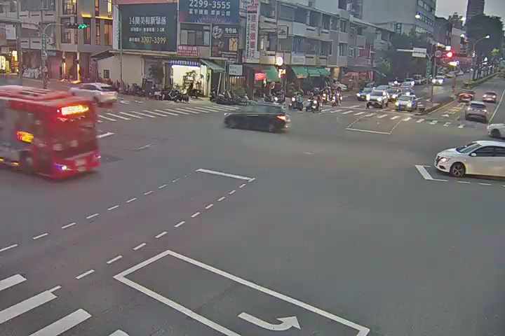台中市北屯區北屯路/松竹路(右側車流往潭子)