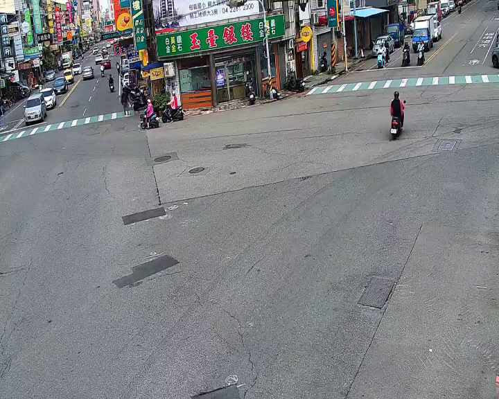 大里區中興路/新仁路(右側車流往環中東路)