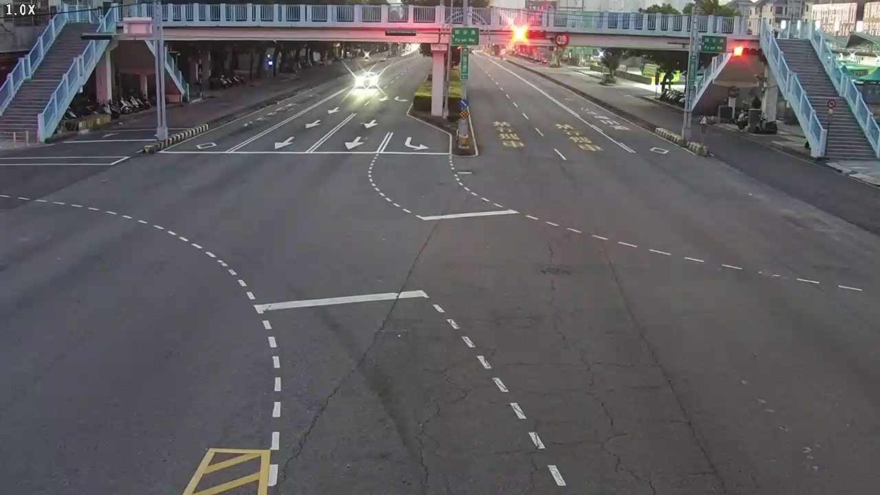 臺灣大道/福安路(右側車流往文心路)