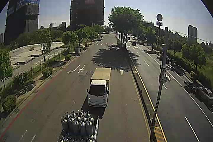 台中市北屯區松竹路/環中路(右側車流往崇德路)