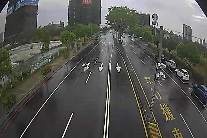 台中市北屯區松竹路/環中路(右側車流往崇德路)