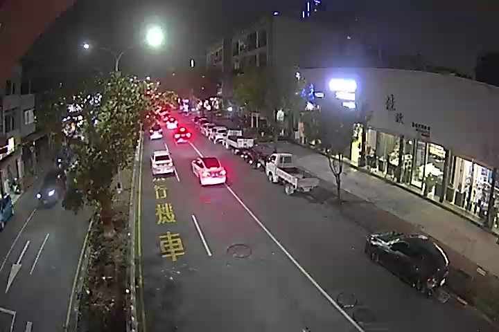 松竹路/松竹二路(右側車流往環中東路)