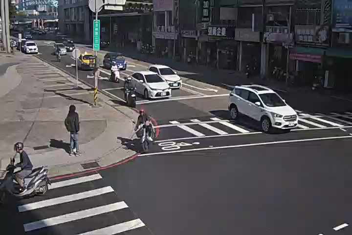 台中市中區公園路/自由路(右側車流往雙十路方向)